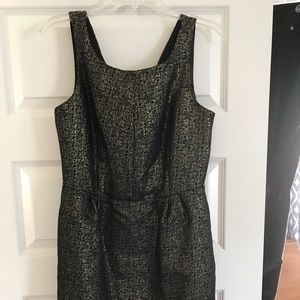 Attention brand gold and black dress